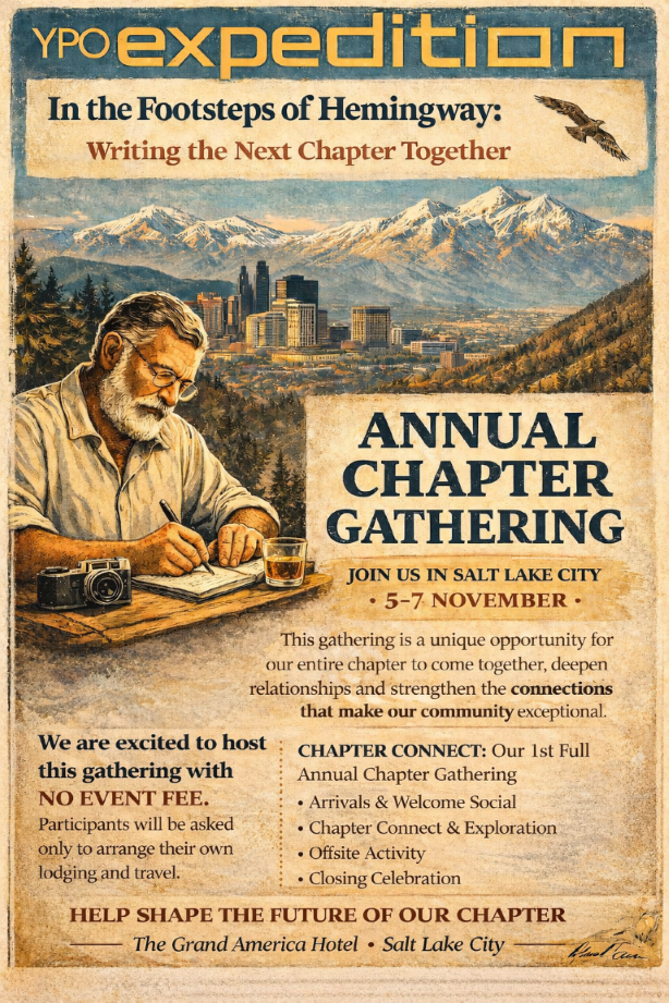 YPO Expedition Chapter Connect Event Poster